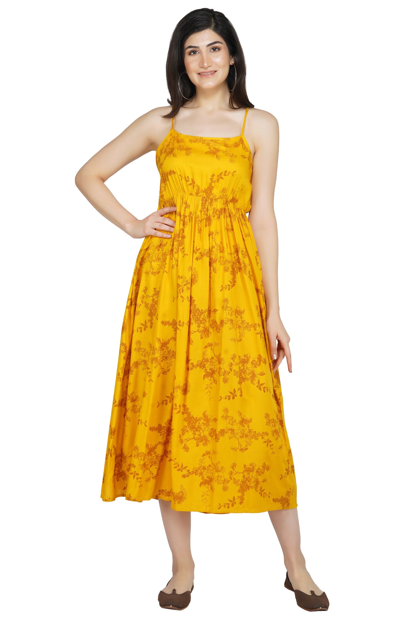 Yellow Midi Dress